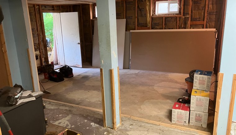 unfinished room